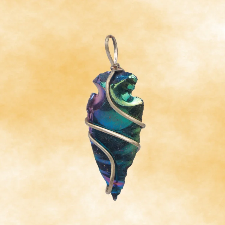 Natural Green Fluorite Stone Pendant